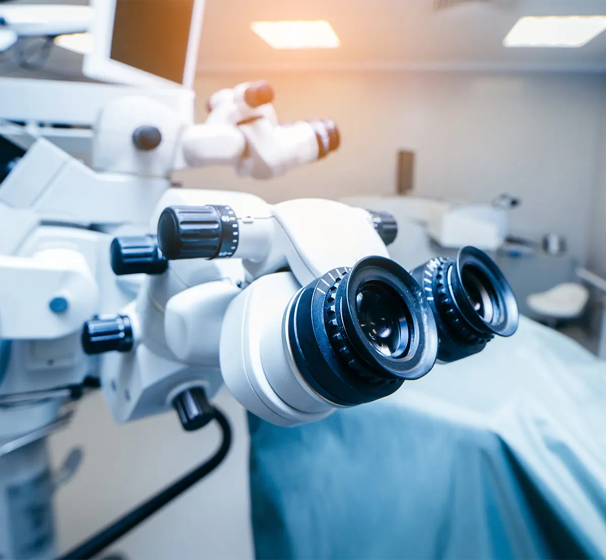 Ophthalmic equipment in operating room